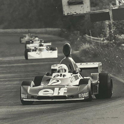 Vintage 1976 Formula 2 F2 Pergusa Grand Prix Racing Photo Photograph Rene Arnoux