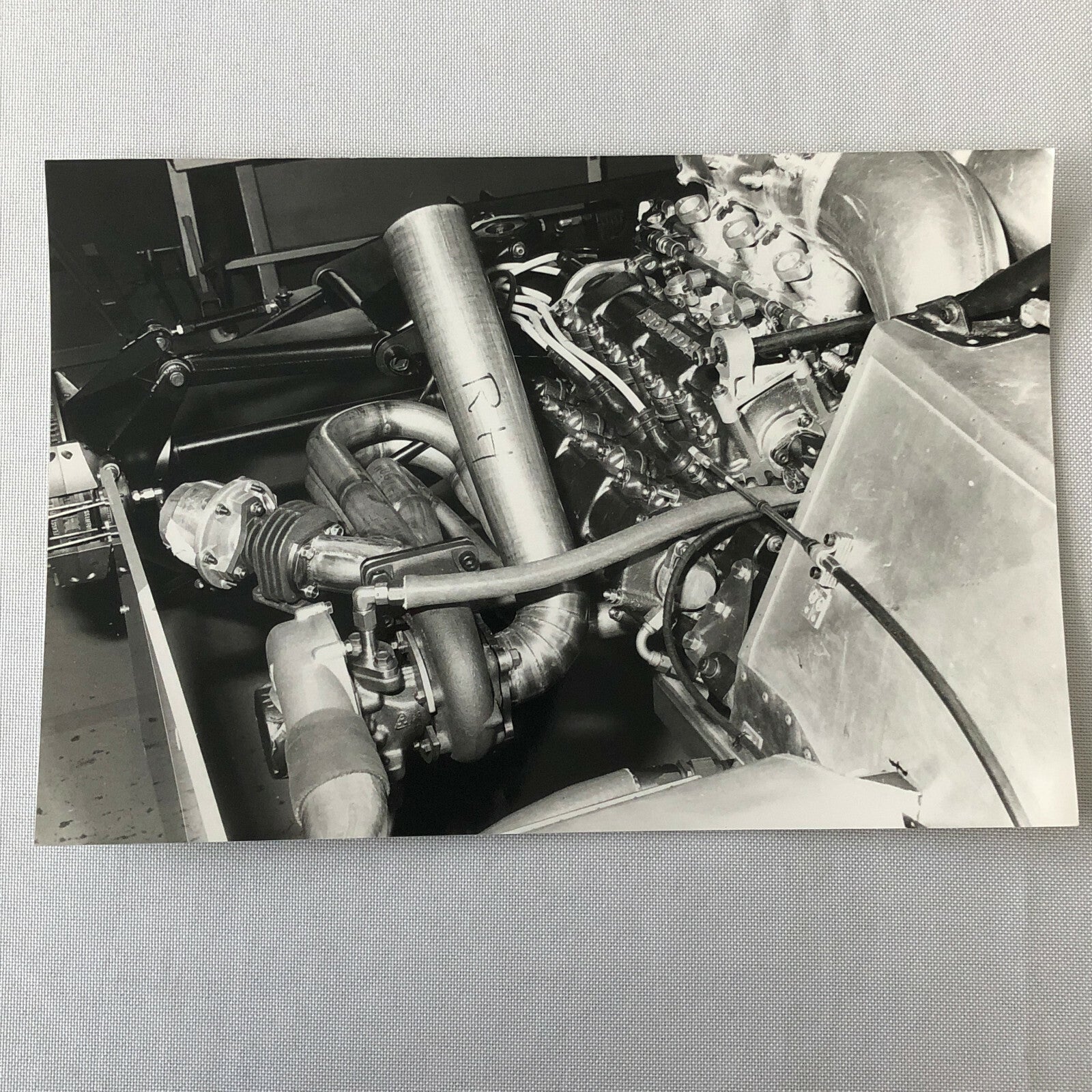 Vintage Honda Racing Car Engine Motor Photo Photograph 1982 Honda Spirit V6