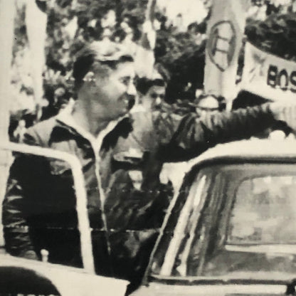 1963 Peugeot 404 Rallye Safari Rally Racing Press Photo Photograph Nick Nowicki