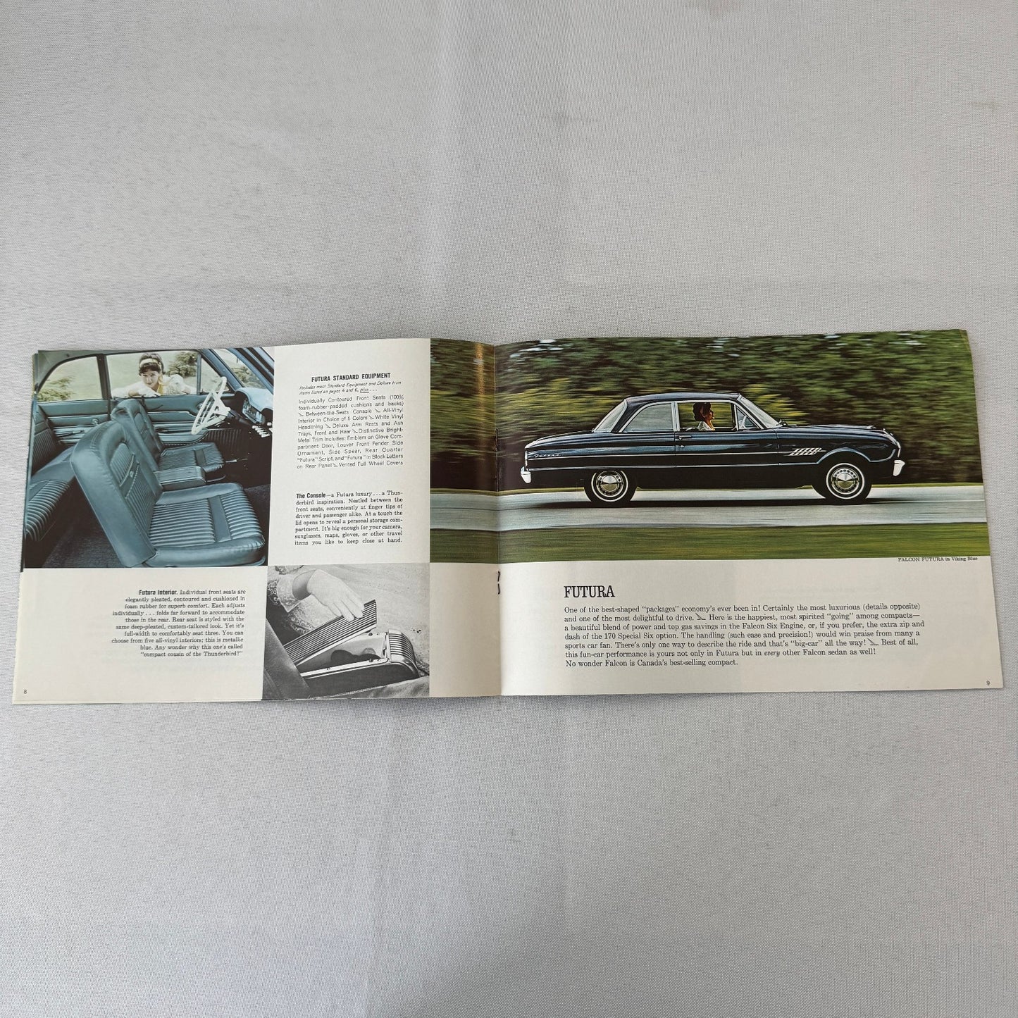 1962 Ford Falcon Car Sales Brochure Catalog Canadian Club Wagon Van Wagon +