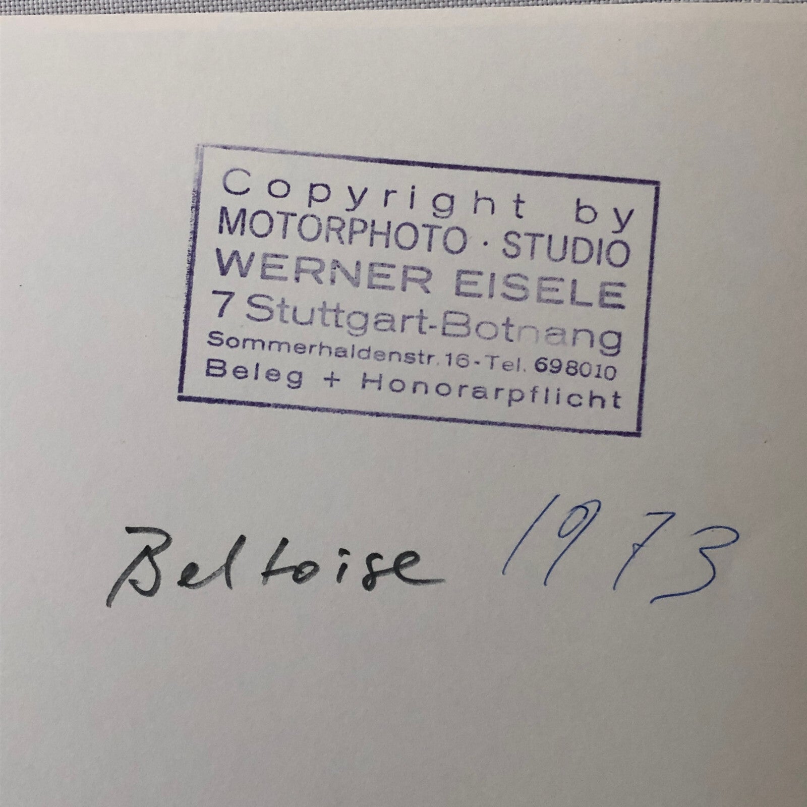 Vintage Racing Photo Photograph Jean-Pierre Beltoise 1973 JP Beltoise BRM Car