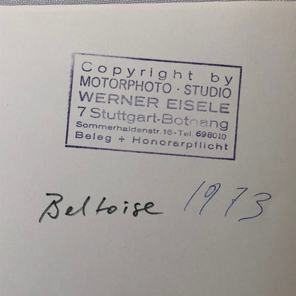 Vintage Racing Photo Photograph Jean-Pierre Beltoise 1973 JP Beltoise BRM Car