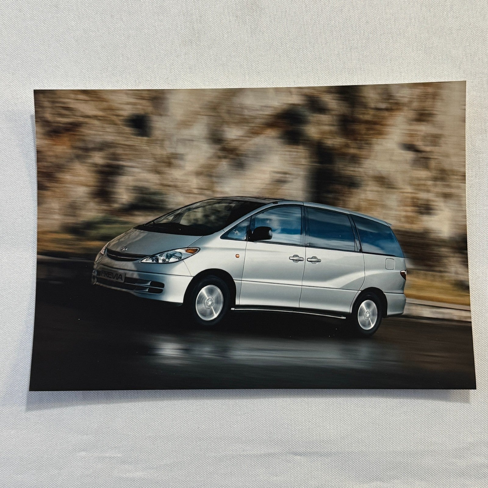 Toyota Previa Van Factory Press Photo Photograph Lot 2x