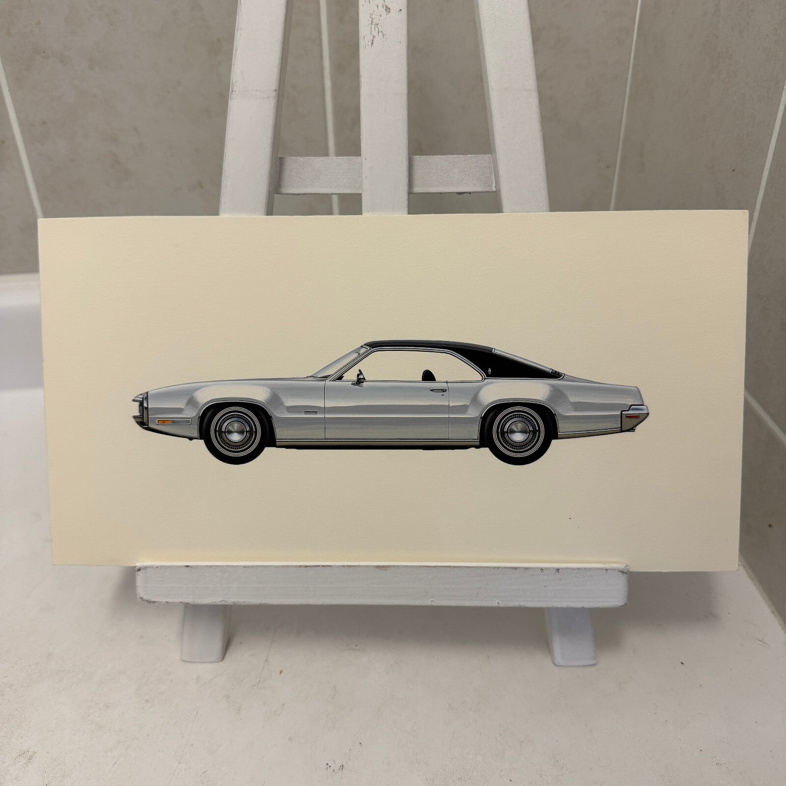 1970 Oldsmobile Toronado Car Illustration Art Drawing Hand Drawn Robert Preis