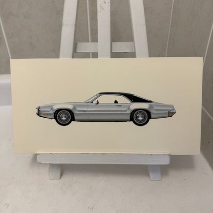 1970 Oldsmobile Toronado Car Illustration Art Drawing Hand Drawn Robert Preis