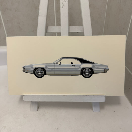1970 Oldsmobile Toronado Car Illustration Art Drawing Hand Drawn Robert Preis