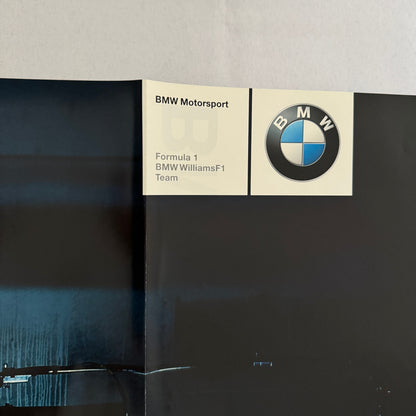 Williams BMW F1 Formula One Racing Poster Brochure German Text Compaq