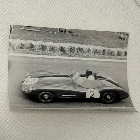 Vintage Racing Photograph Aston Martin Rouen les Essarts 1960 Jack Fairman