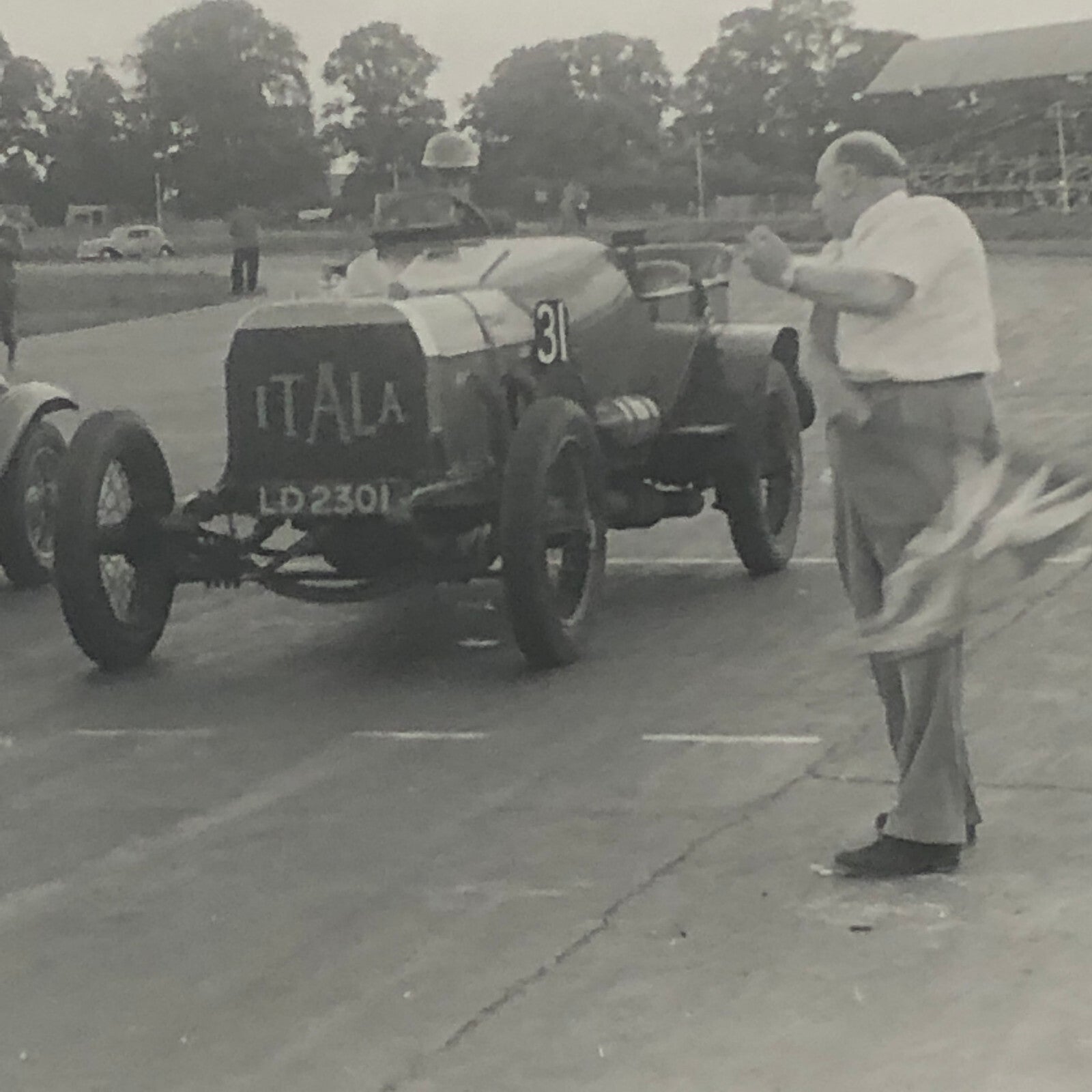 Vintage Car Racing Photo Photograph Print Alfa Romeo & Italia Cars 1952 