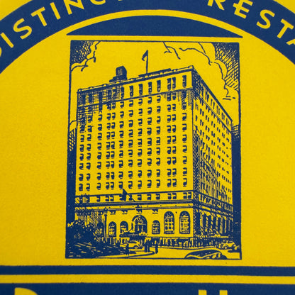 Vintage Travel Luggage Label The Penn Harris Harrisburg Pennsylvania PA