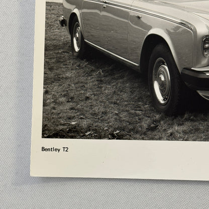 Bentley T2 Car Factory Press Photo Photograph Print 1980