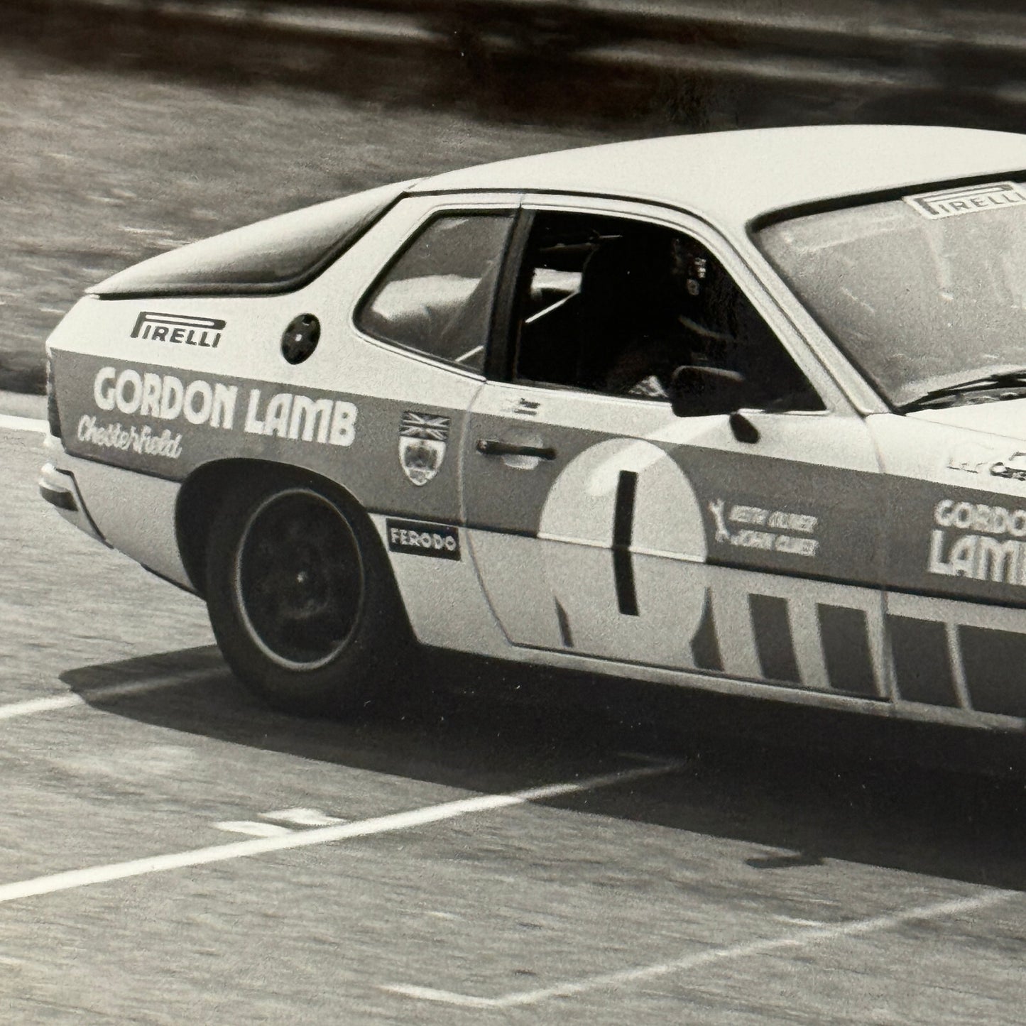 Porsche 924 Racing Car Photo Photograph Vintage 1979