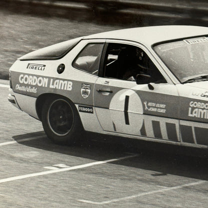Porsche 924 Racing Car Photo Photograph Vintage 1979
