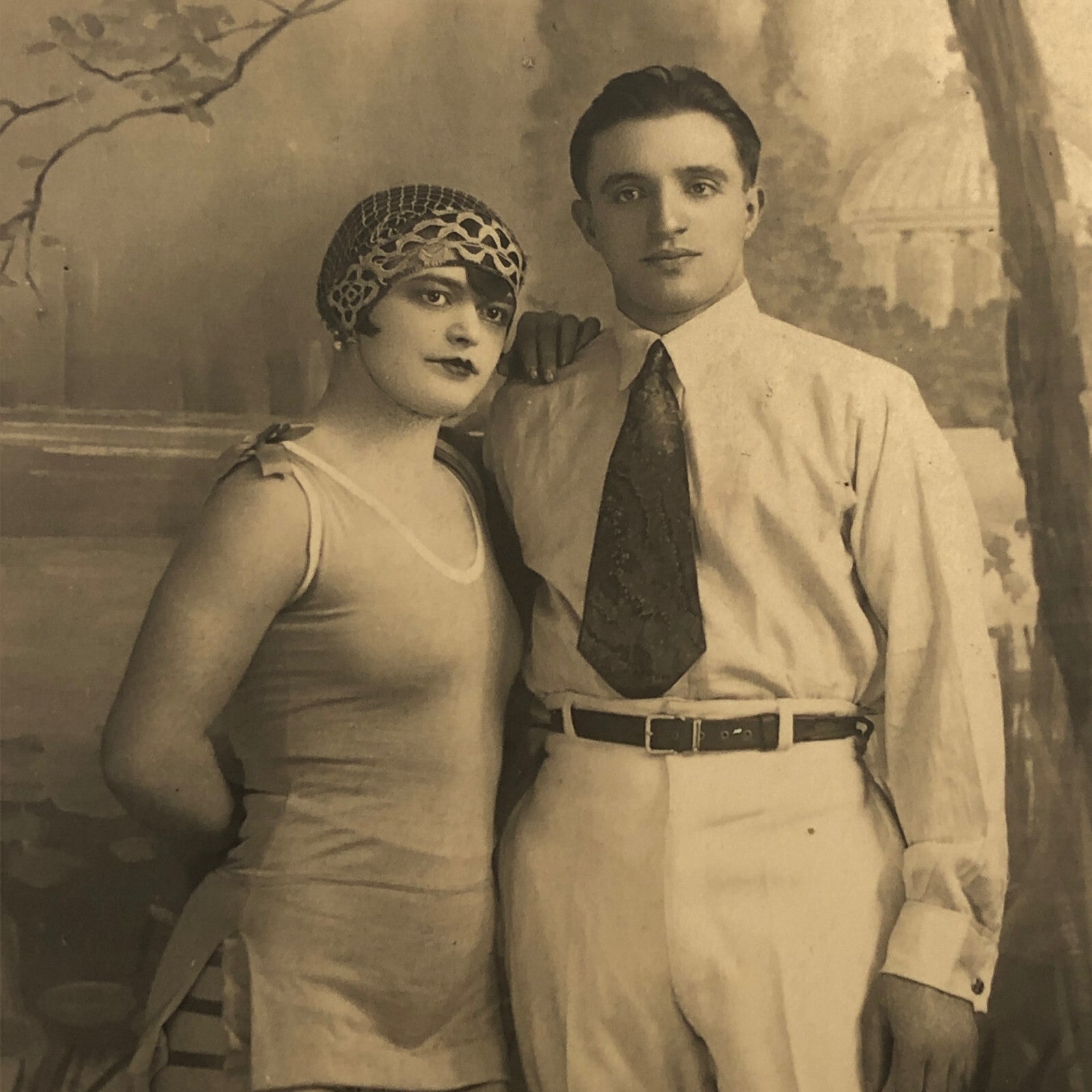 Circus Performer Photo Postcard Real Photo Postcard RPPC The Hugonys