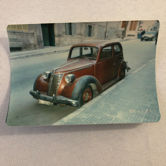 Vintage Fiat Car Photo Photograph Print 
