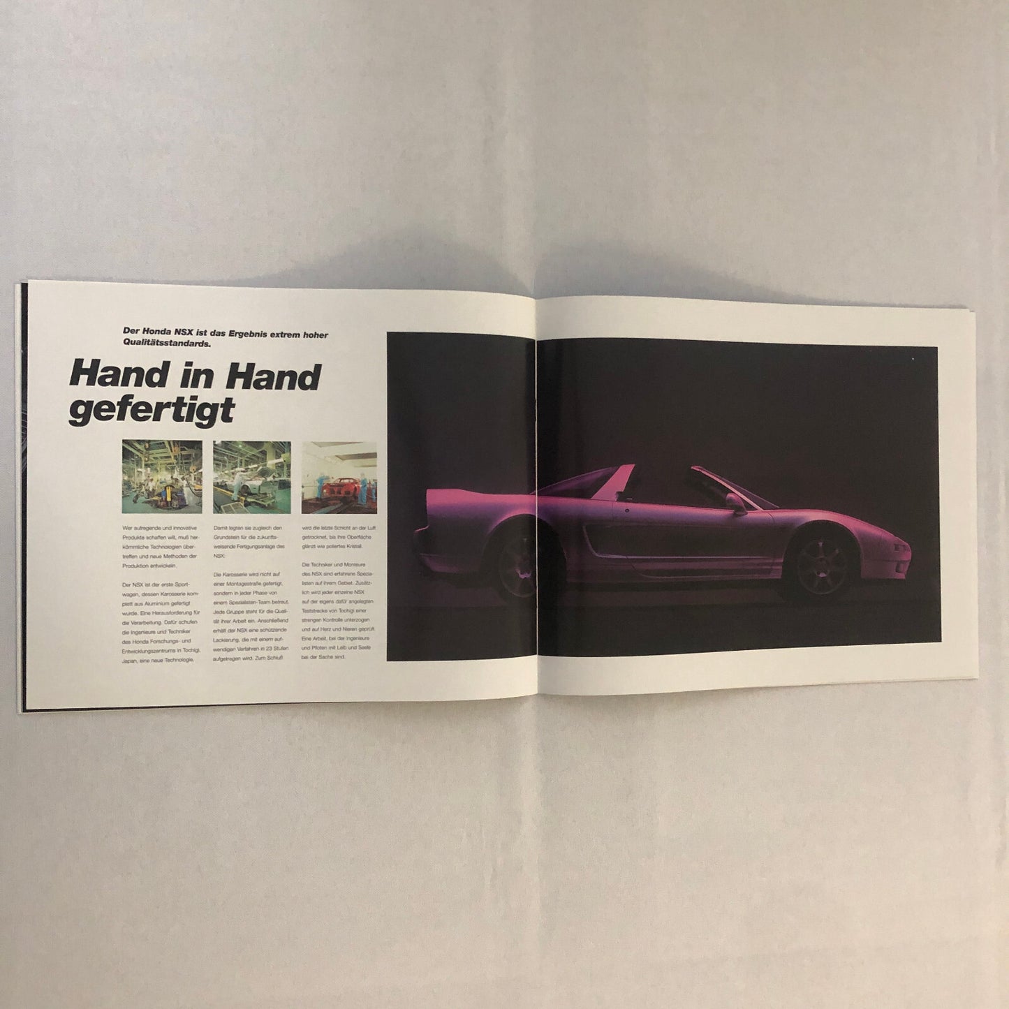 1997 1998 Honda NSX Car Sales Brochure Catalog GERMAN TEXT European Market