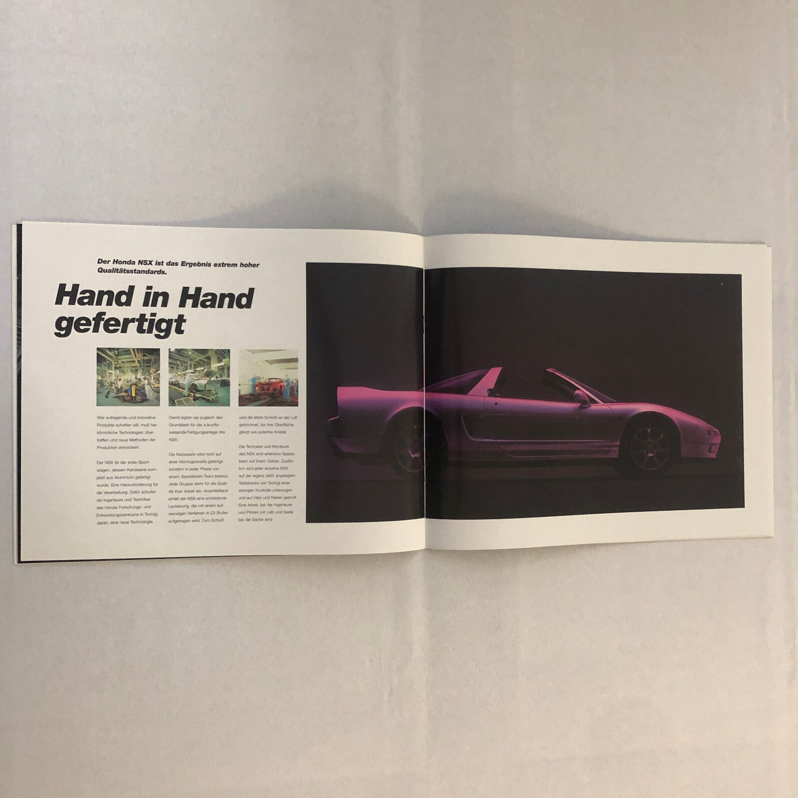 1997 1998 Honda NSX Car Sales Brochure Catalog GERMAN TEXT European Market