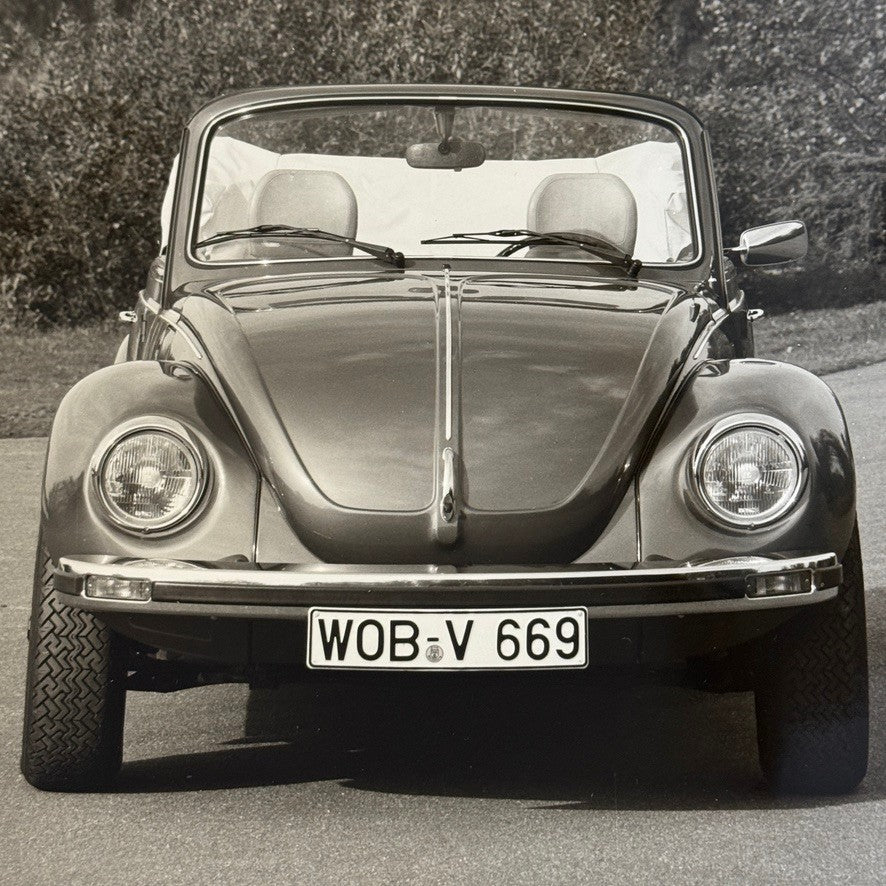 Vintage Volkswagen Beetle Convertible VW Bug Car Photo Photograph Cabriolet 1978