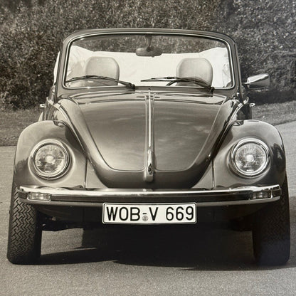 Vintage Volkswagen Beetle Convertible VW Bug Car Photo Photograph Cabriolet 1978
