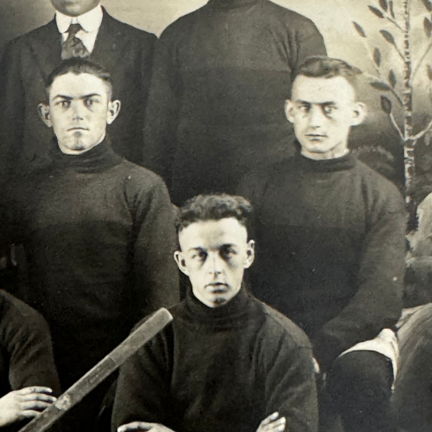 Antique Hockey RPPC Real Photo Postcard Post Card Amateur Team Players