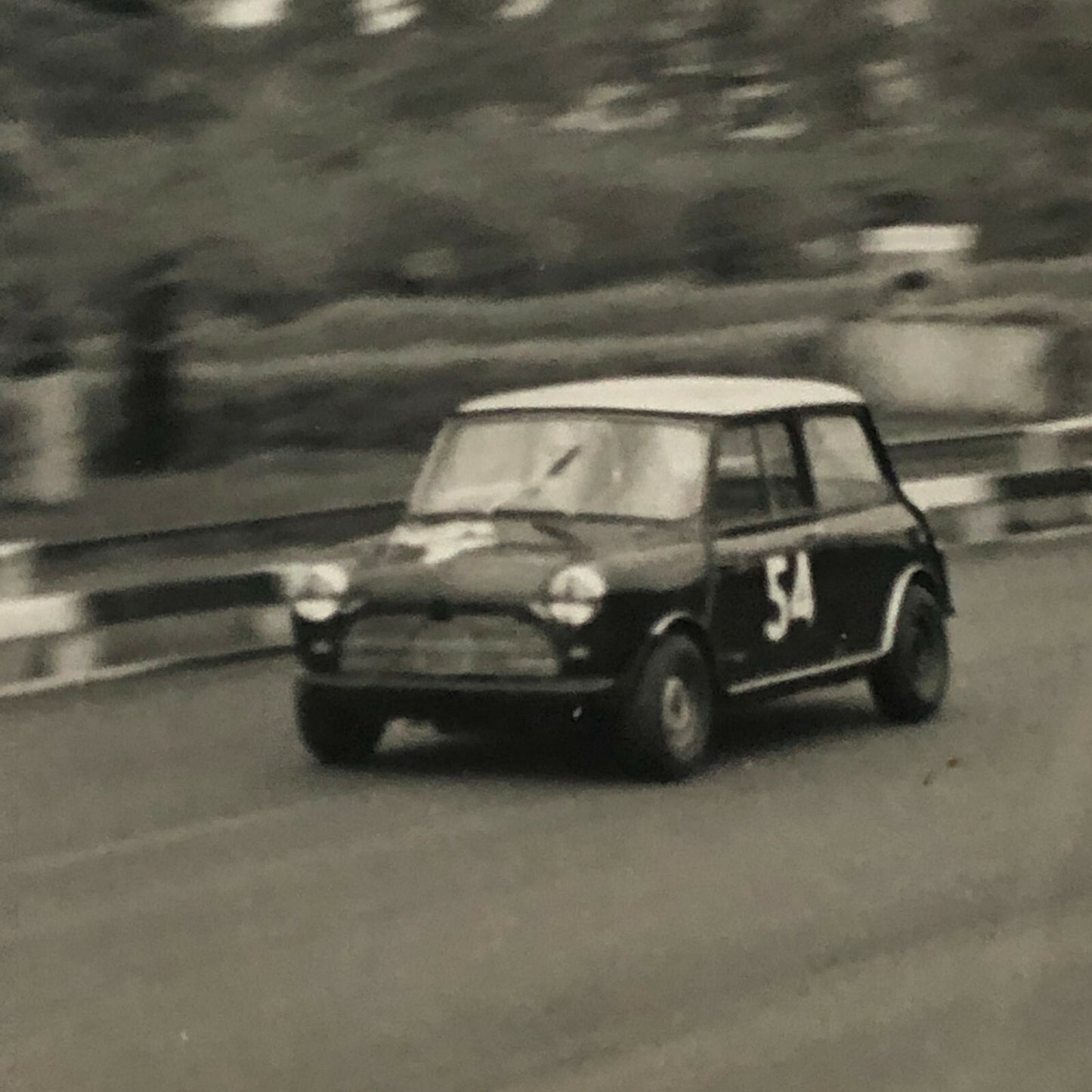 Vintage Mini Car Racing Photo Photograph Print 