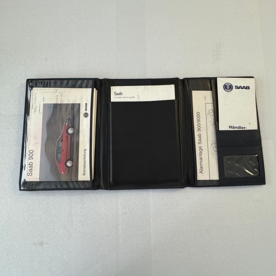 1995 Saab 900 Car Owners Manual Pouch GERMAN Text