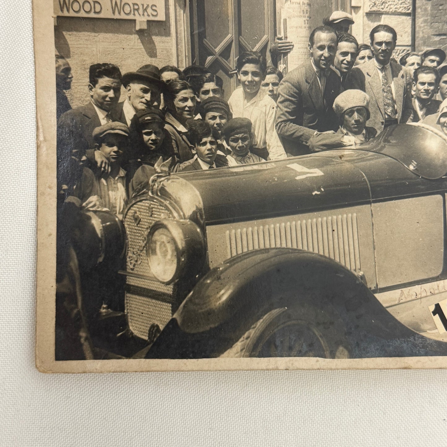 Antique Chrysler Car Automobile Photo Photograph Italian Photographer Stamp