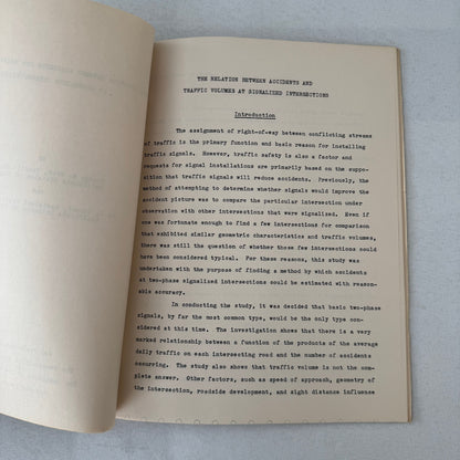 1955 California Traffic Accident Civil Engineering Road Construction Study