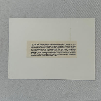 La Jamais Contente Camille Jenatzy Electric Car Photo Photograph Print