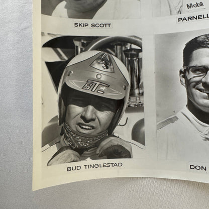 Vintage Racing Driver Photo Skip Scott Don Wester Parnelli Jones Bud Tinglestad