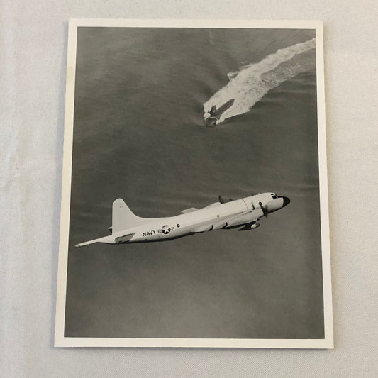 Vintage Navy Airplane Plane Aircraft and Submarine Photo Photograph 