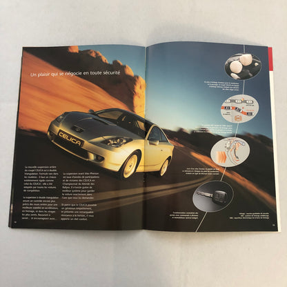 Toyota Celica Car Sales Brochure Catalog FRENCH Text European Market