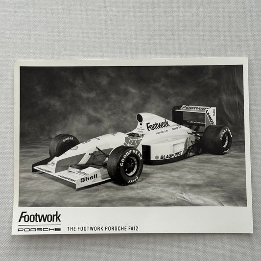 Porsche FA12 Footwork Racing Car Factory Press Photo Photograph Print Vintage