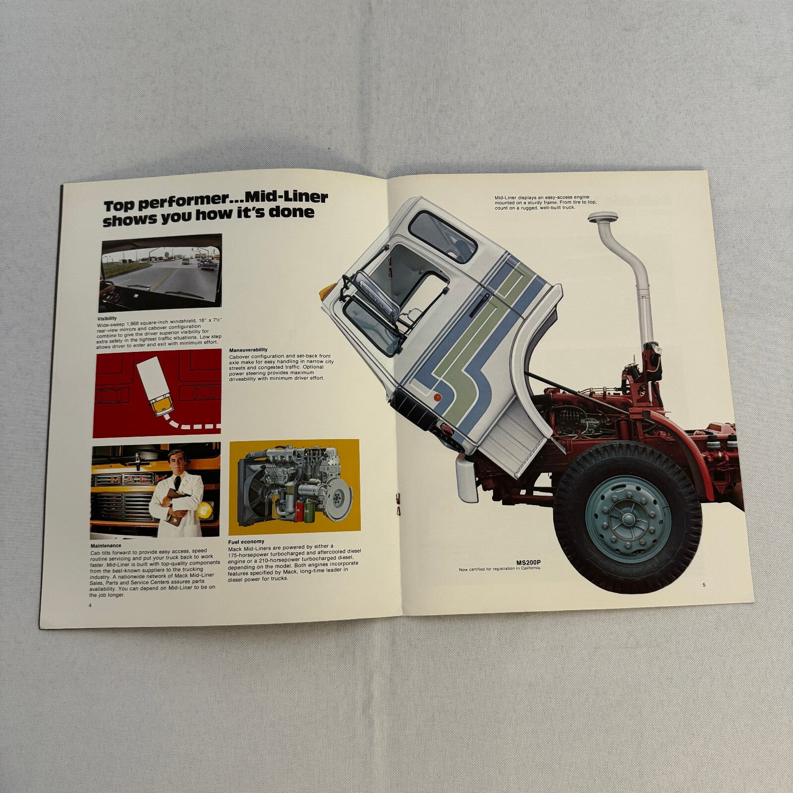 Mack Food Hauling Truck Sales Brochure Catalog R U MC Model Cruise Liner MidLine