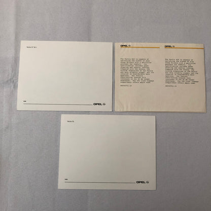 Opel Vectra Factory Press Photo Photograph Lot of 3 Vectra GL GT