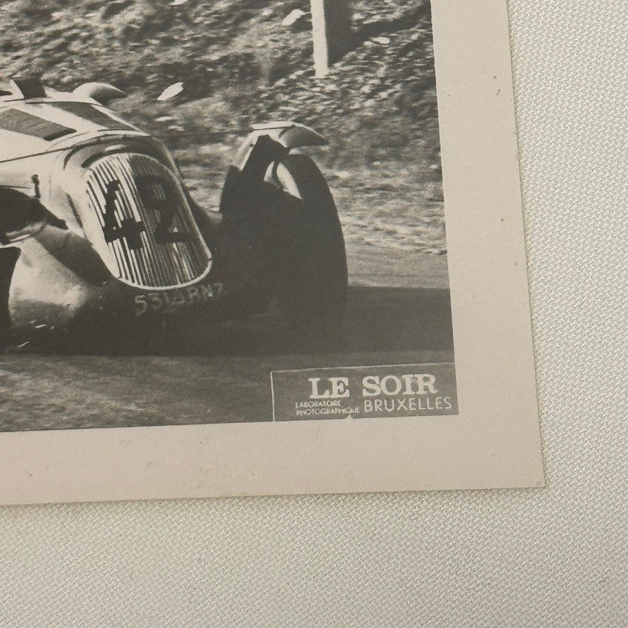 1948 Delahaye 135S Grand Prix Racing Photo Crash Wreck Accident Modern Print