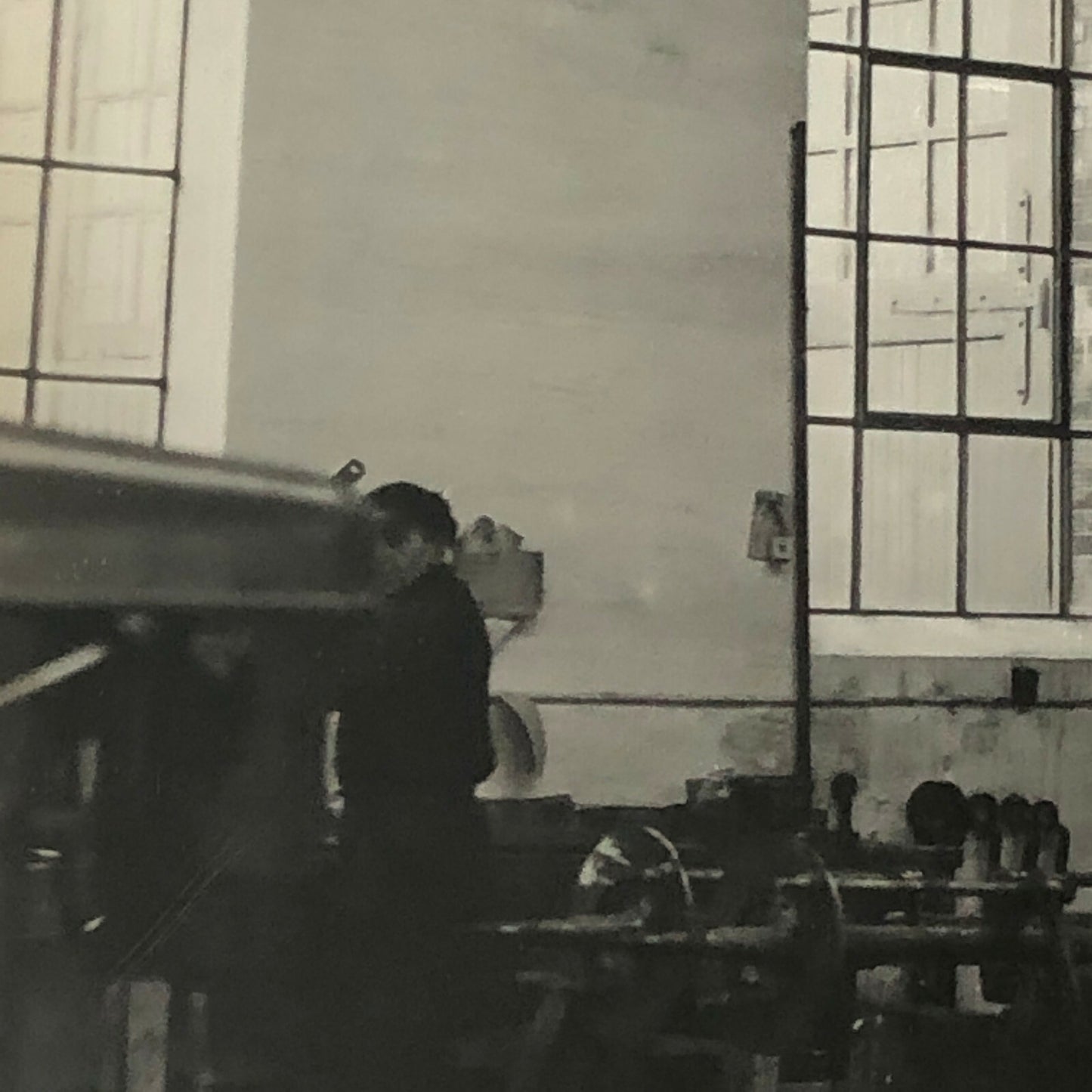 Antique Vintage Photograph Factory Workers with Manager - Denmark Ergo Trailer