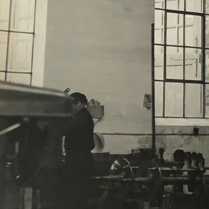 Antique Vintage Photograph Factory Workers with Manager - Denmark Ergo Trailer
