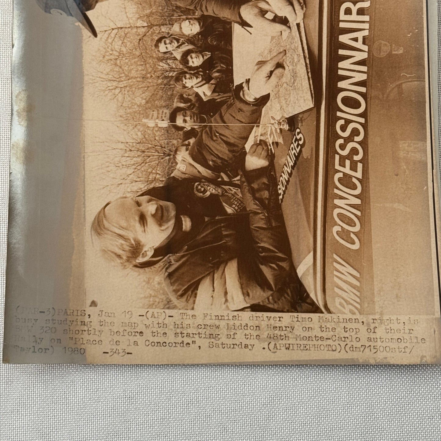 1980 Rallye Monte Carlo Press Photo Photograph Rally BMW Timo Makinen