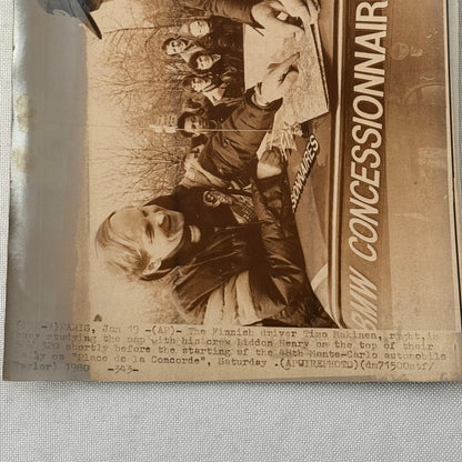 1980 Rallye Monte Carlo Press Photo Photograph Rally BMW Timo Makinen