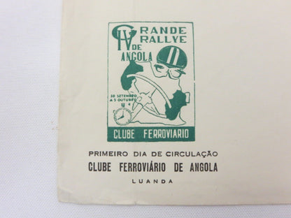 Vintage 4e Grande Rally de Angola Commemorative Postage Stamp on Envelope 