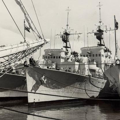 Vintage Military Ship Boat Photo Photograph Royal Canadian Navy