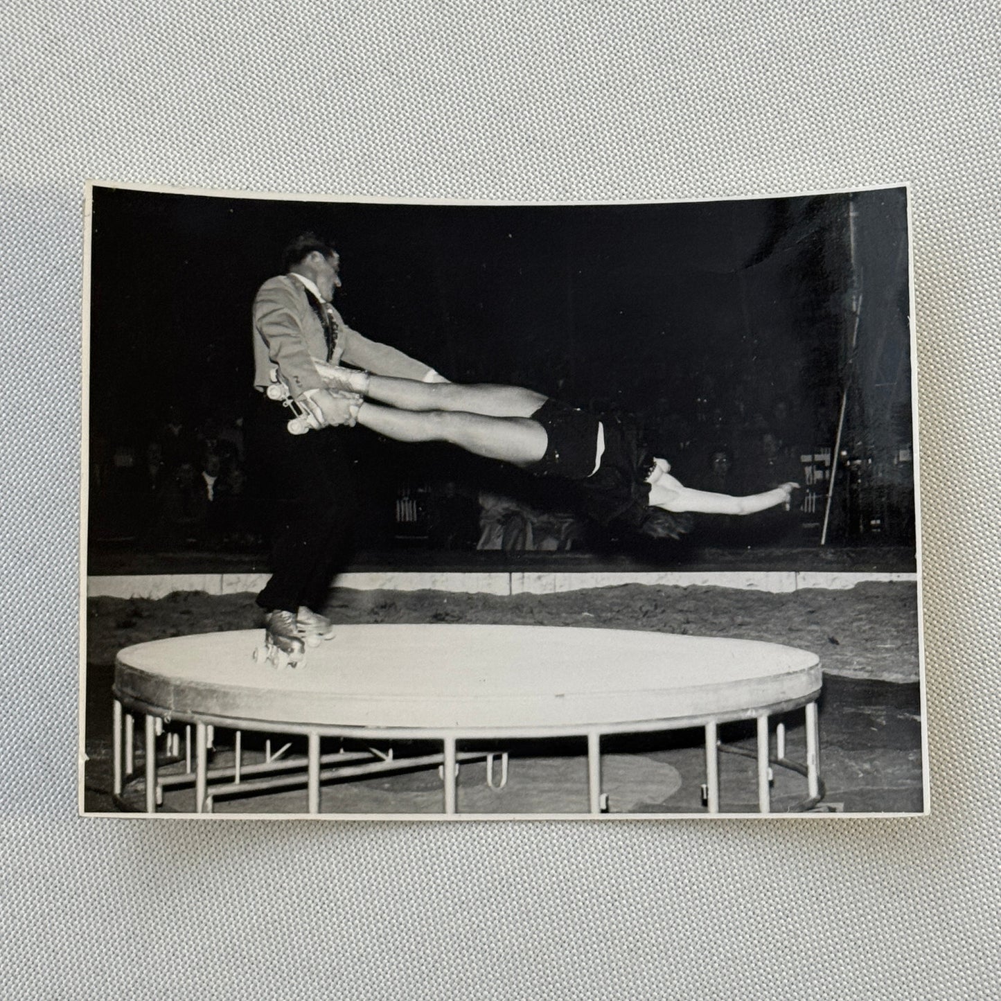 Circus Rollerskating Roller Skate Circus Act Photo Photograph Vintage