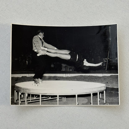 Circus Rollerskating Roller Skate Circus Act Photo Photograph Vintage