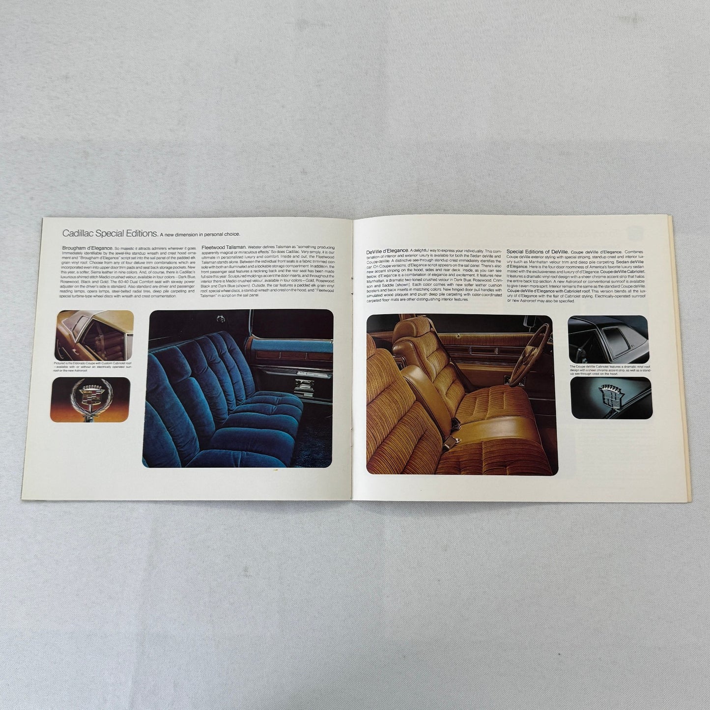 1975 Cadillac Car Sales Brochure Catalog Coupe DeVille Calais Eldorado +