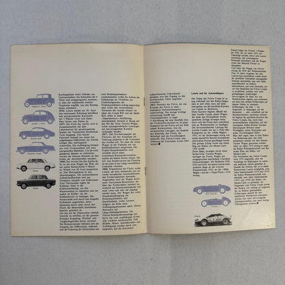 1976 Lancia History Brochure Catalog Flaminia Fulvia Aprilia Aurelia GERMAN