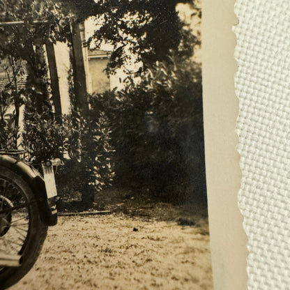 Vintage Motorcycle Bike Photo Photograph Print