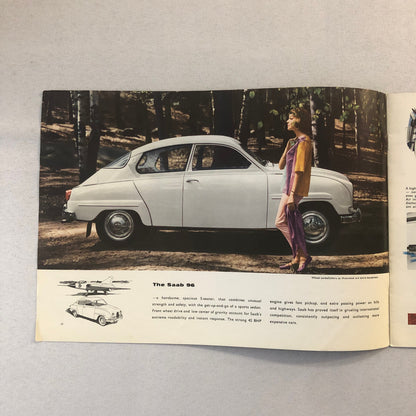 Vintage Saab 96 Sales Brochure Catalog Advertising