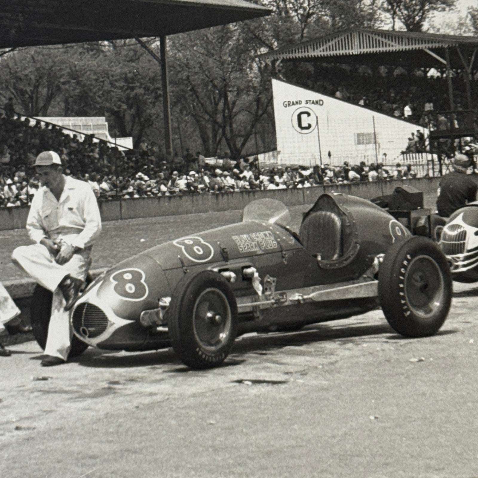Vintage Racing Photo Photograph Unidentified Car MODERN PRINT