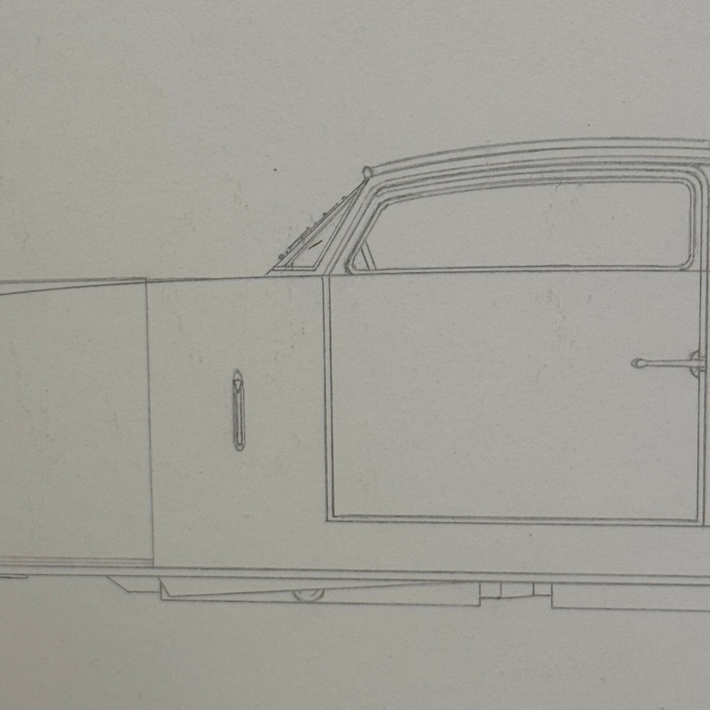 1937 Voisin V12 L Ailee Car Illustration Art Drawing Hand Drawn Robert Preis